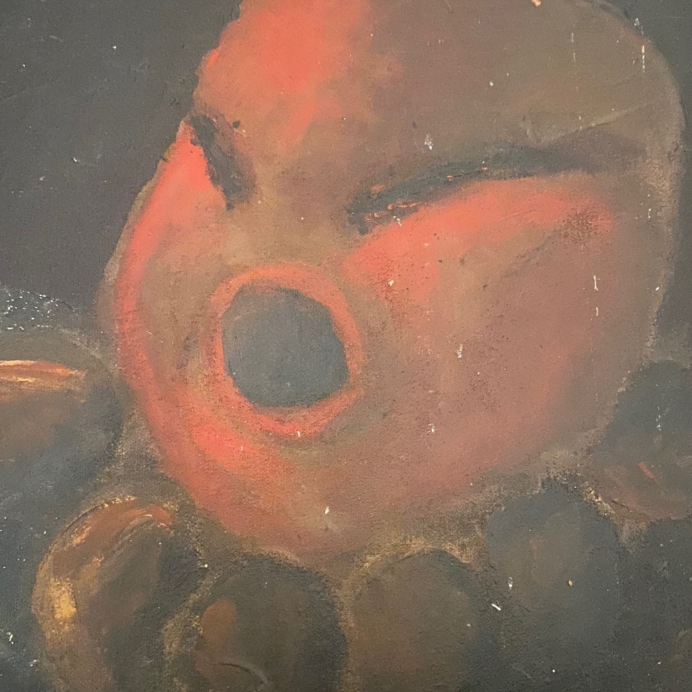 Oil on canvas signed niko